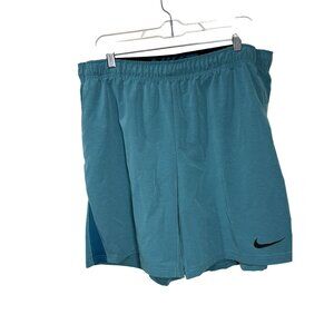 Nike Mens Blue Dri-Fit Athletic Shorts XXL drawstring